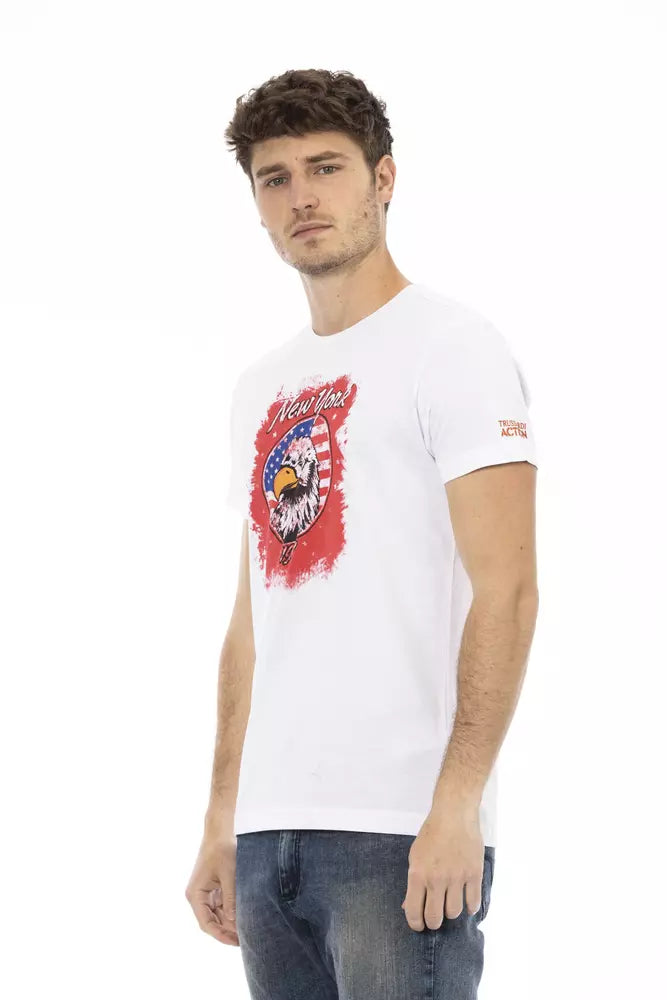 Trussardi Action White Cotton Men's T-Shirt