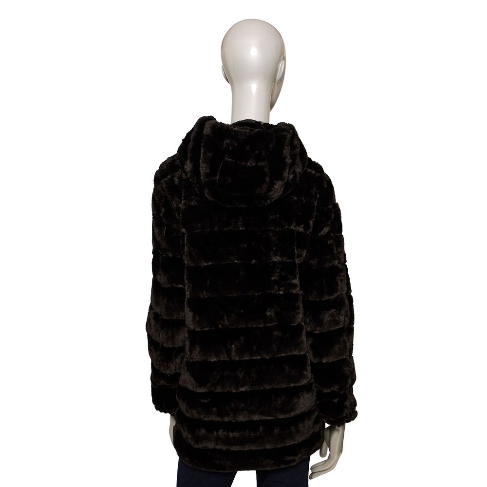 Baldinini Trend Black Polyester Women's Coat