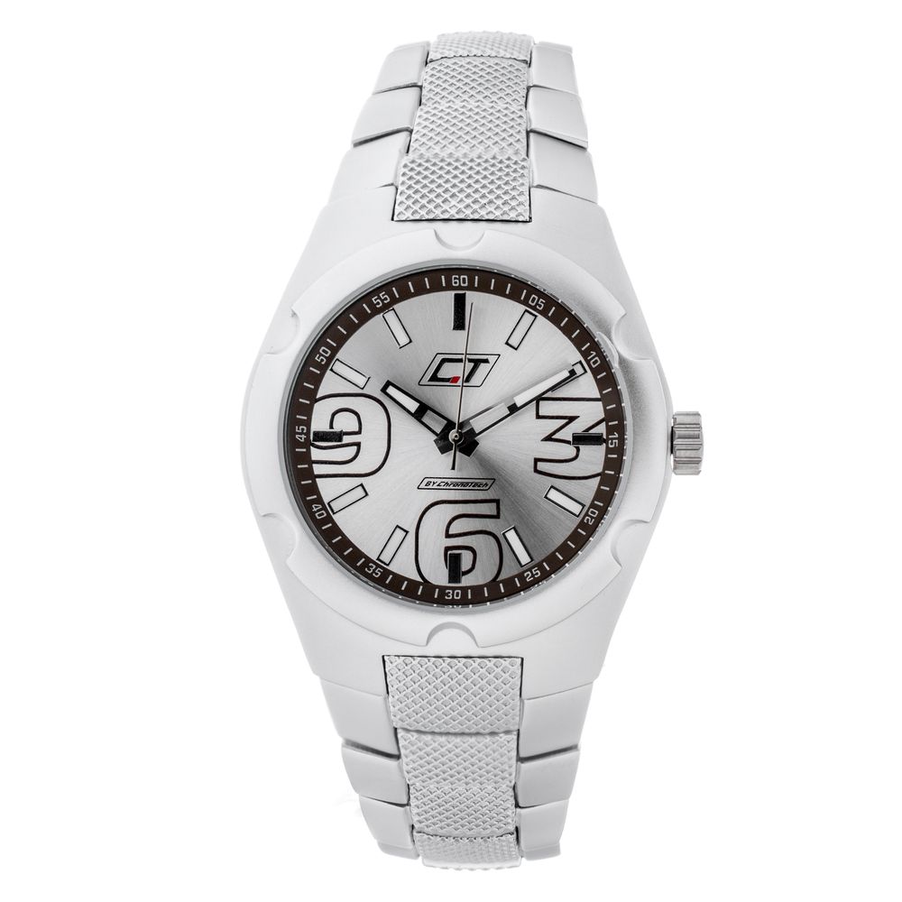 Chronotech Silver Stainless Steel Watch