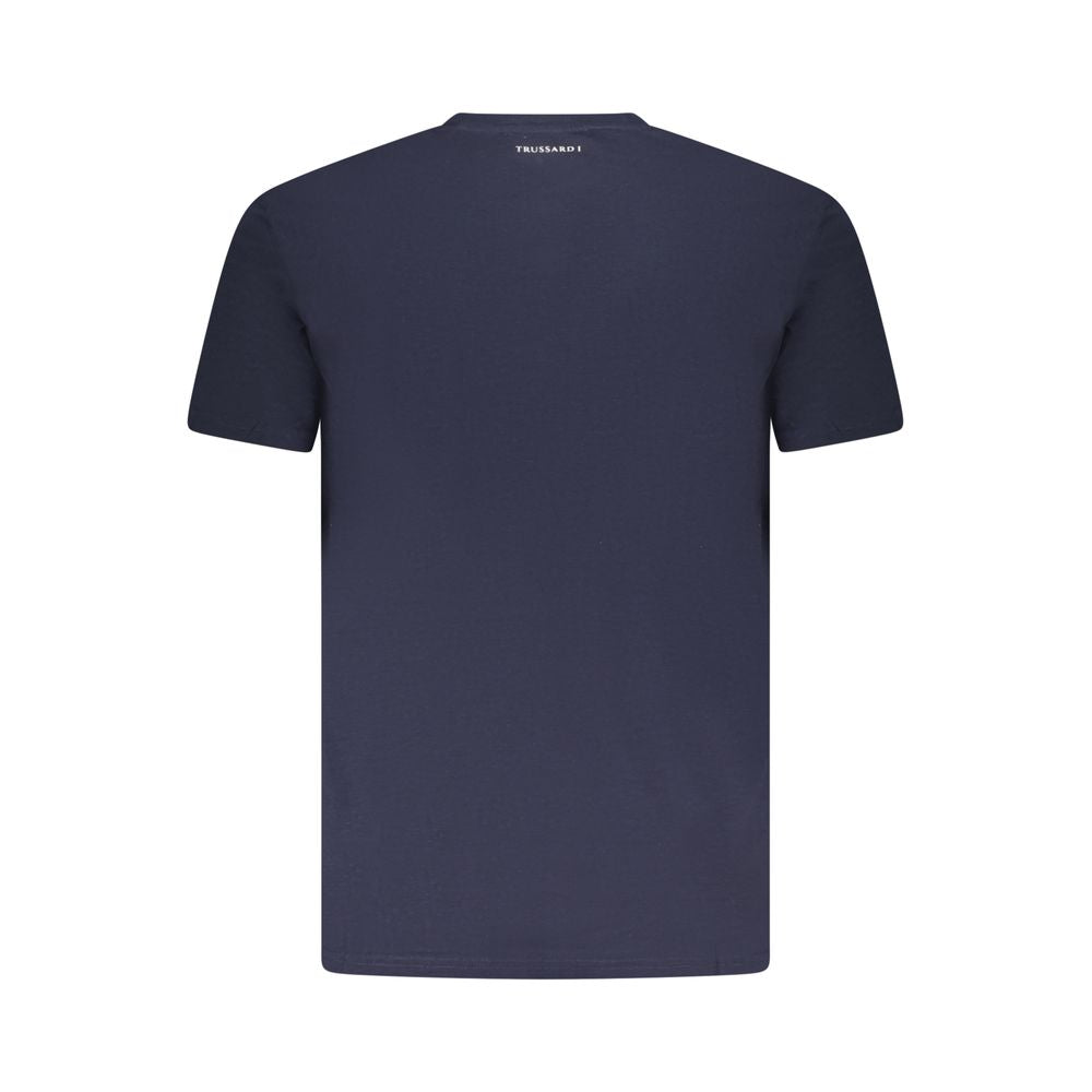 Trussardi Blue Cotton Men T-Shirt