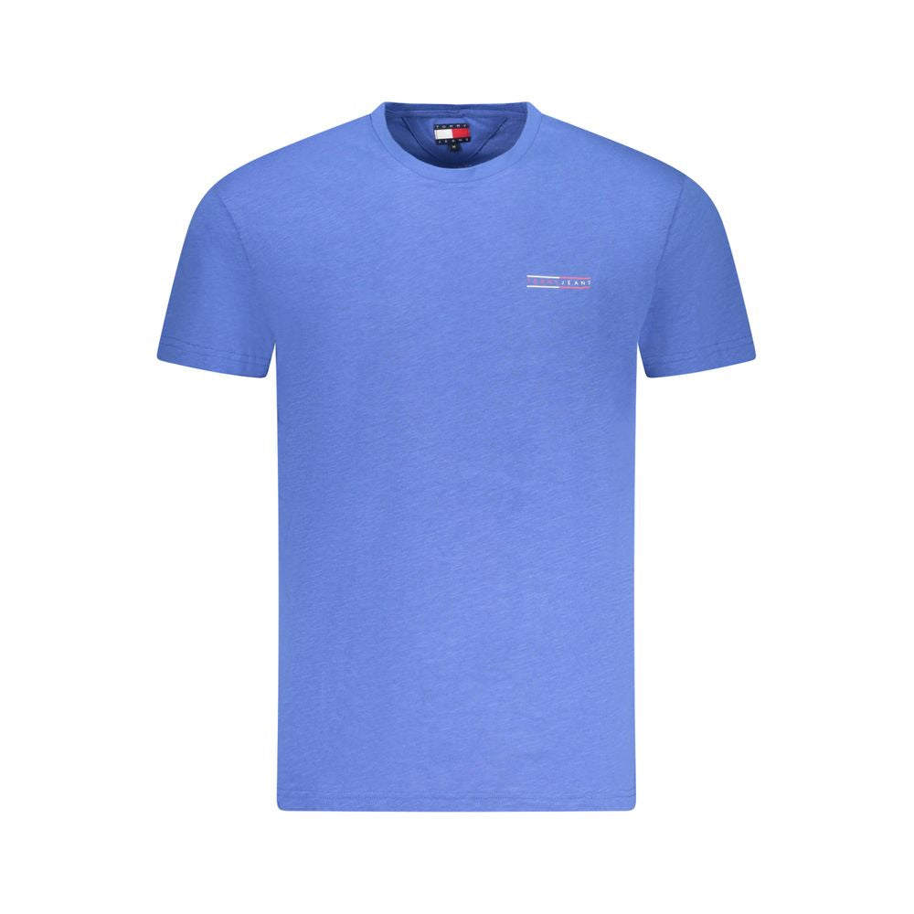 tommy Hilfiger Blue Cotton Men T-Shirt