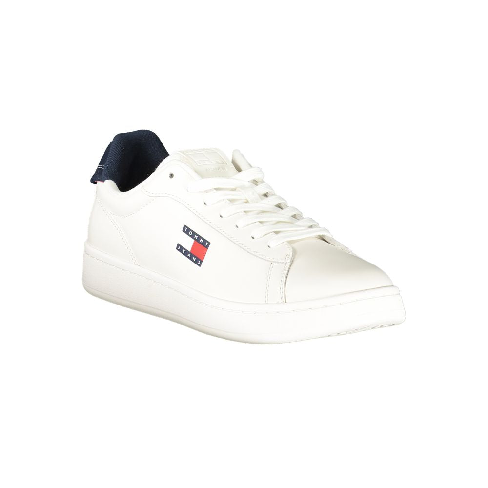Tommy Hilfiger White Leather Men Sneaker
