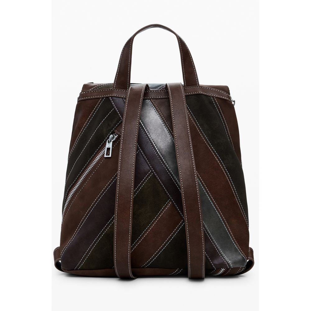 Desigual Brown Polyethylene Women Backpack