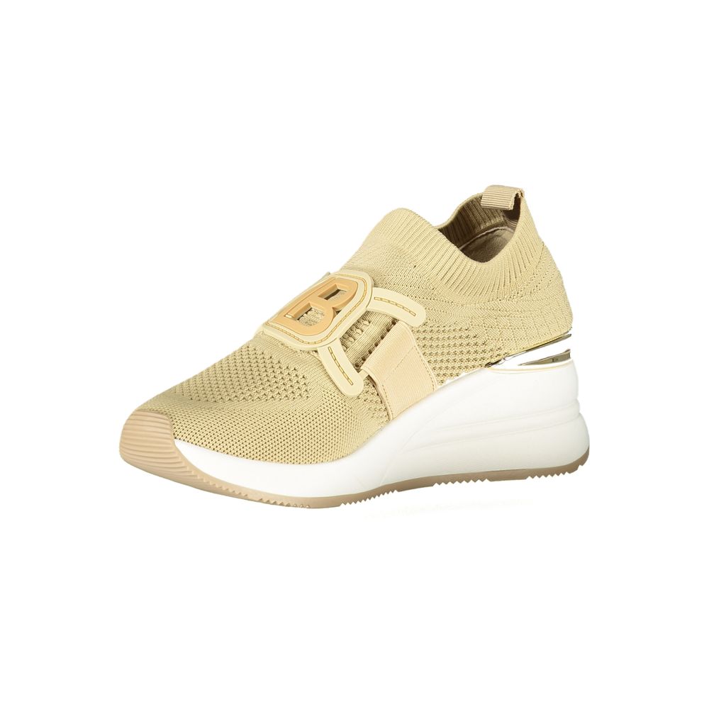 Laura Biagiotti Beige Polyester Women Sneaker