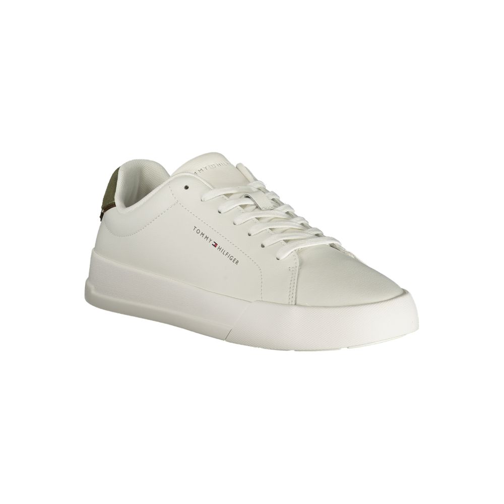 tommy Hilfiger White Leather Men Sneaker