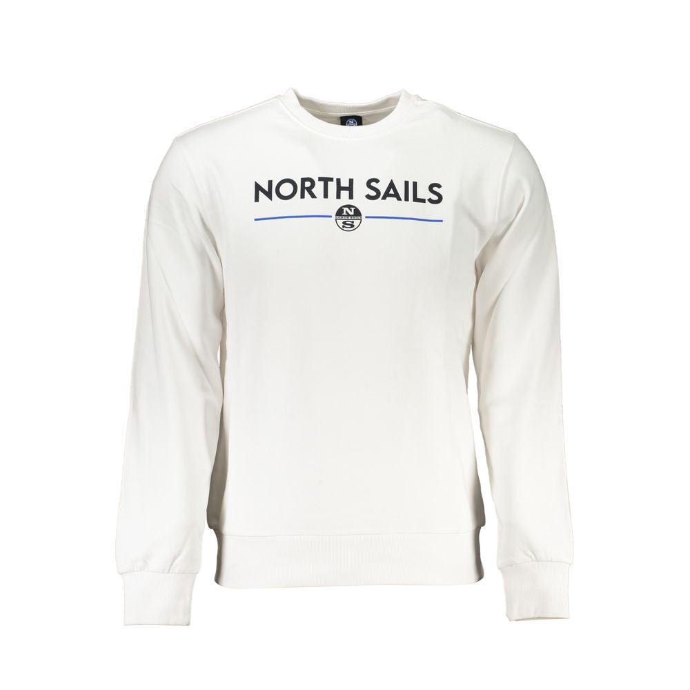North Sails White Cotton Men Sweater