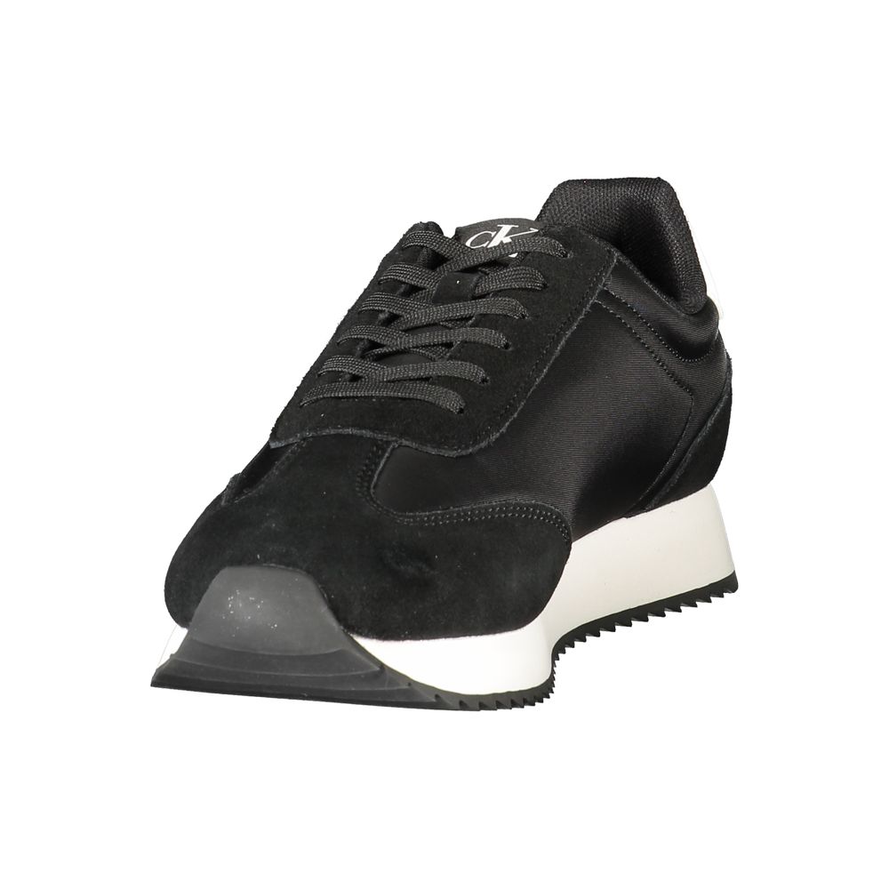 Calvin Klein Black Leather Men Sneaker