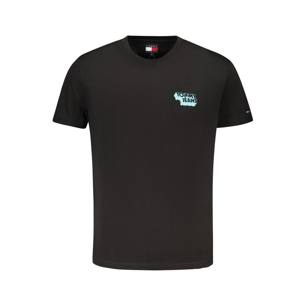 Tommy Hilfiger Black Cotton Men T-Shirt