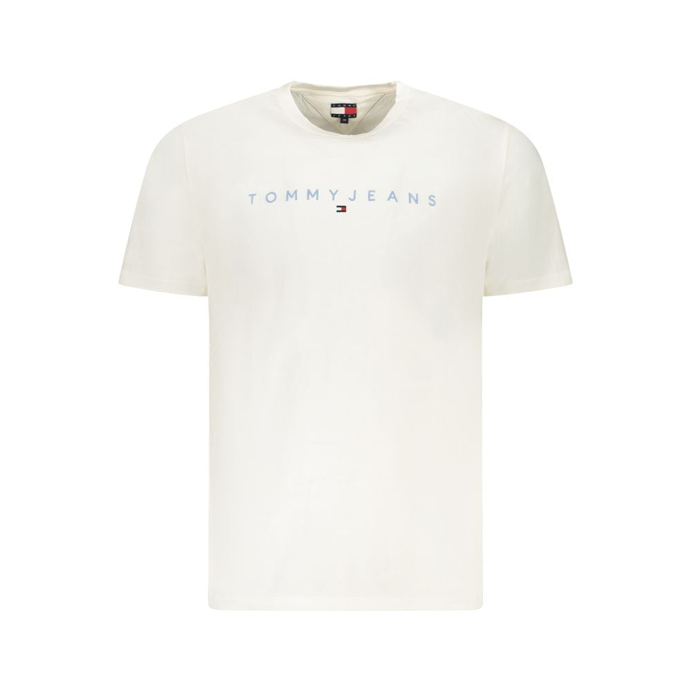 Tommy Hilfiger White Cotton Men T-Shirt