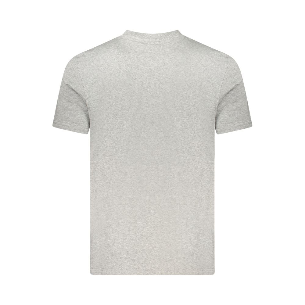 Napapijri Gray Cotton Men T-Shirt