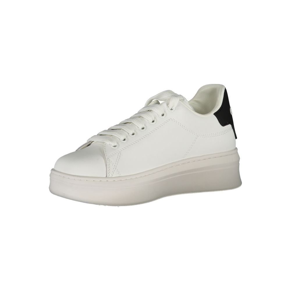Gaelle Paris White Polyethylene Sneaker