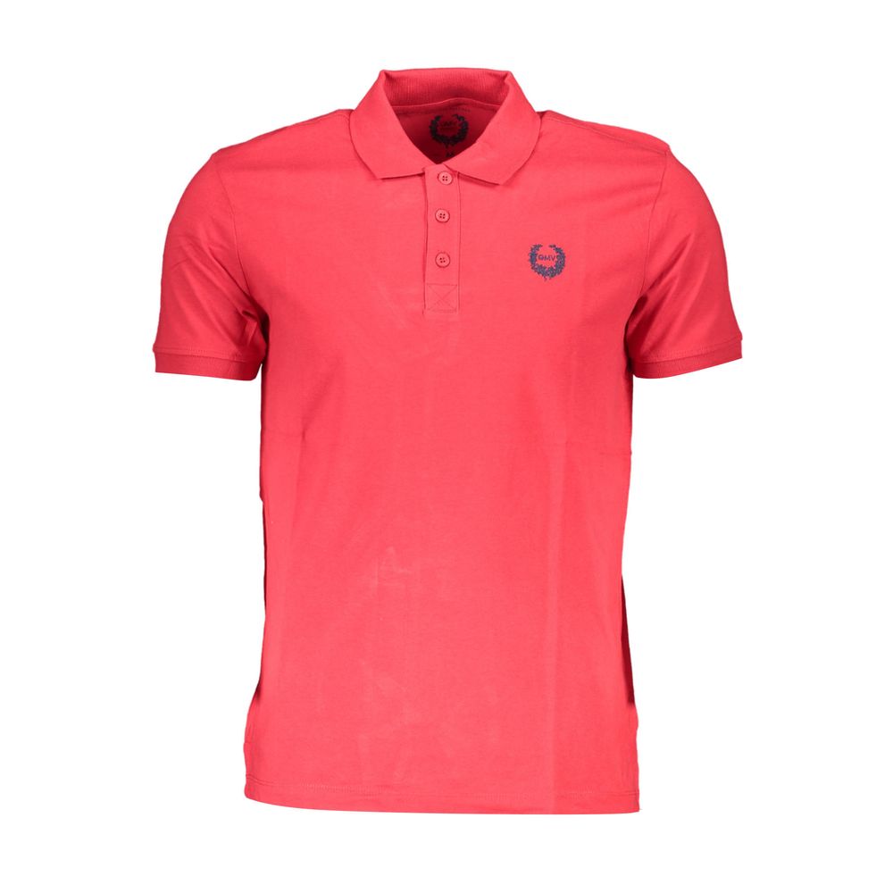 Gianmarco Venturi Red Cotton Polo Shirt