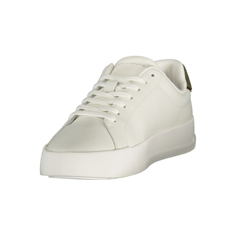 tommy Hilfiger White Leather Men Sneaker